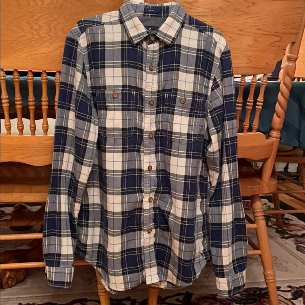 AEO Flannel Shirt Slim Fit